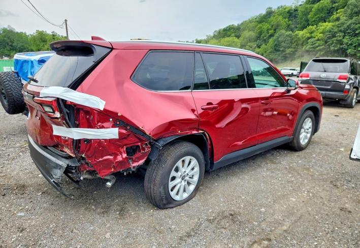 Salvage 2026 Toyota Grand Highlander Xle in Burgundy
