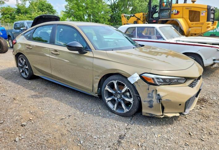 Salvage 2025 Honda Civic Sport Touring in Brown