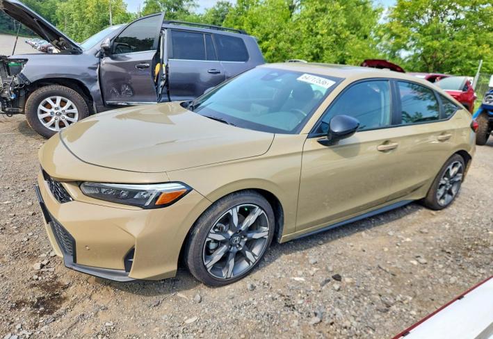 Salvage 2025 Honda Civic Sport Touring in Brown