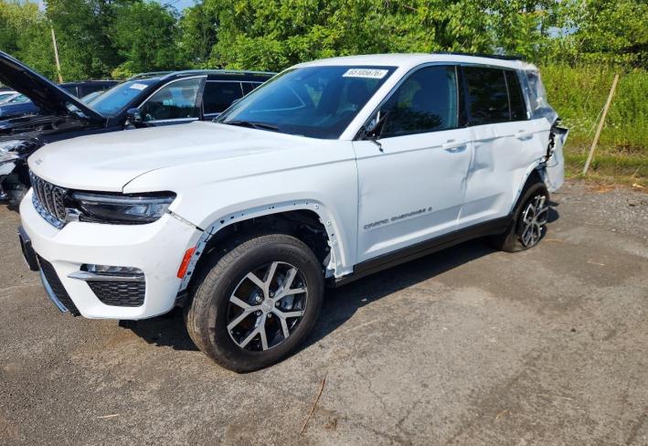 Salvage 2025 Jeep Grand Cherokee Limited in White