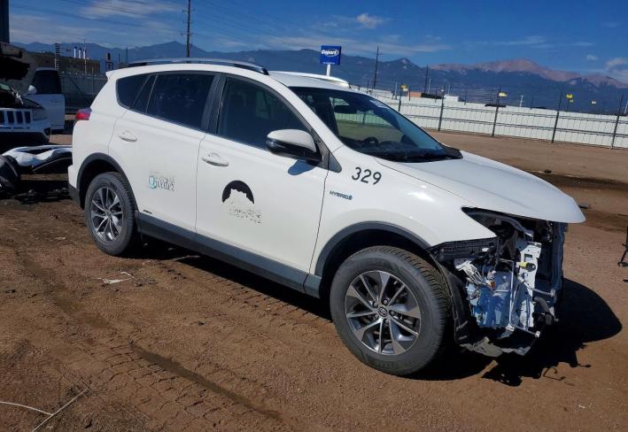 Salvage 2018 Toyota Rav4 Hybrid Le in Gray