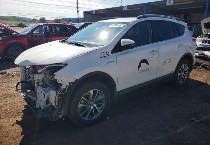 Salvage 2018 Toyota Rav4 Hybrid Le in Gray