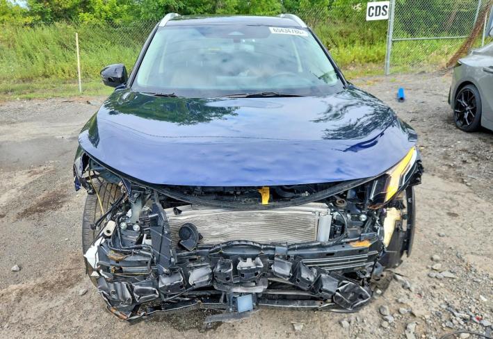 Salvage 2025 Nissan Rogue Platinum in Blue