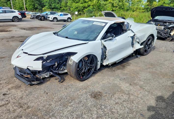 Salvage 2024 Chevrolet Corvette  in White