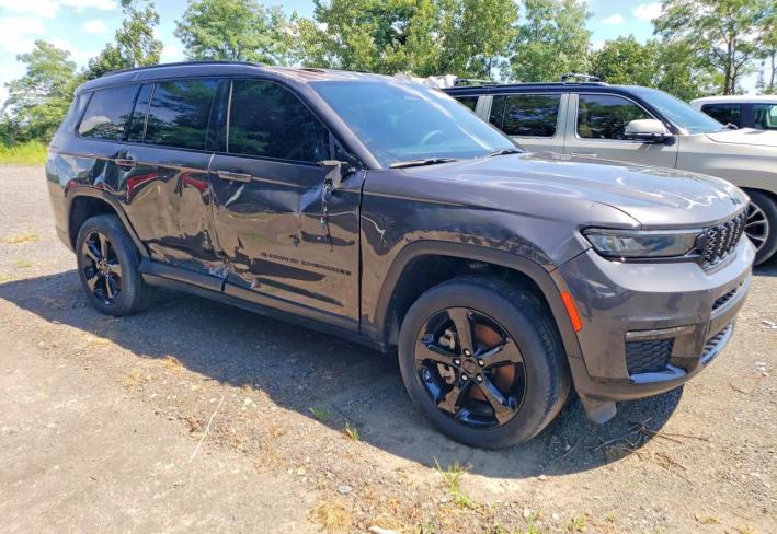 Salvage 2024 Jeep Grand Cherokee L Limited in Black