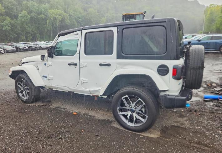 Salvage 2024 Jeep Wrangler 4xe in White