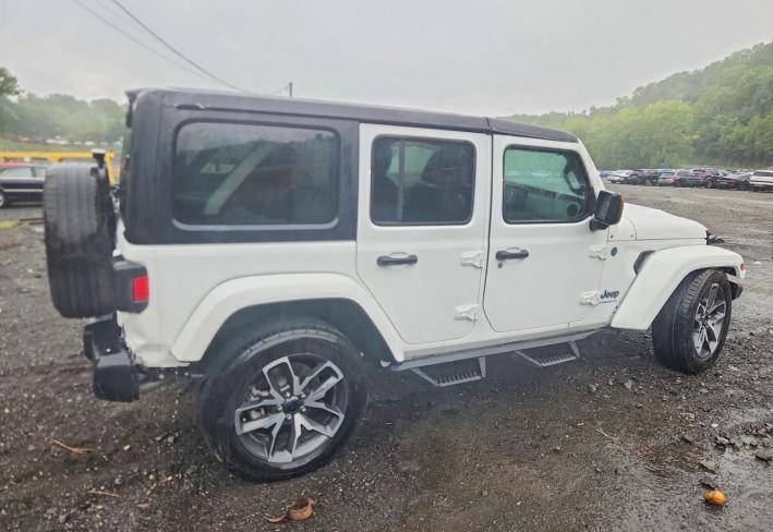 Salvage 2024 Jeep Wrangler 4xe in White