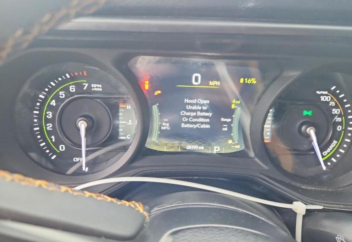 Salvage 2024 Jeep Wrangler 4xe in White