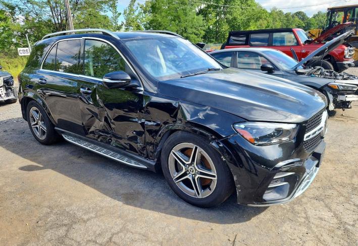 Salvage 2024 Mercedes Benz Gle 580 4matic in Black