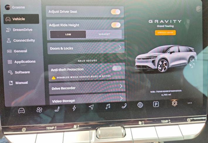 Salvage 2026 Lucid Motors Gavity  in Gray