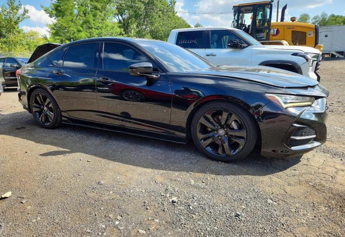 Salvage 2021 Acura Tlx Technology in Black