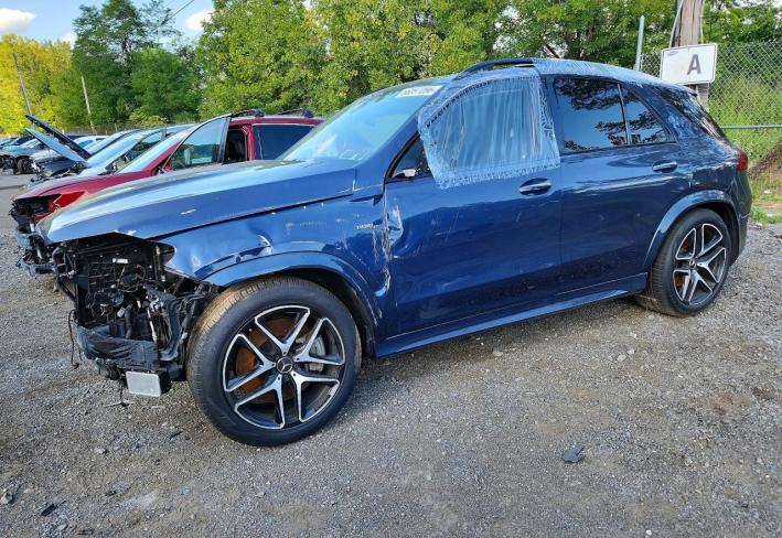 Salvage 2024 Mercedes Benz Gle 53 4matic in Blue
