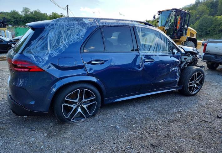 Salvage 2024 Mercedes Benz Gle 53 4matic in Blue