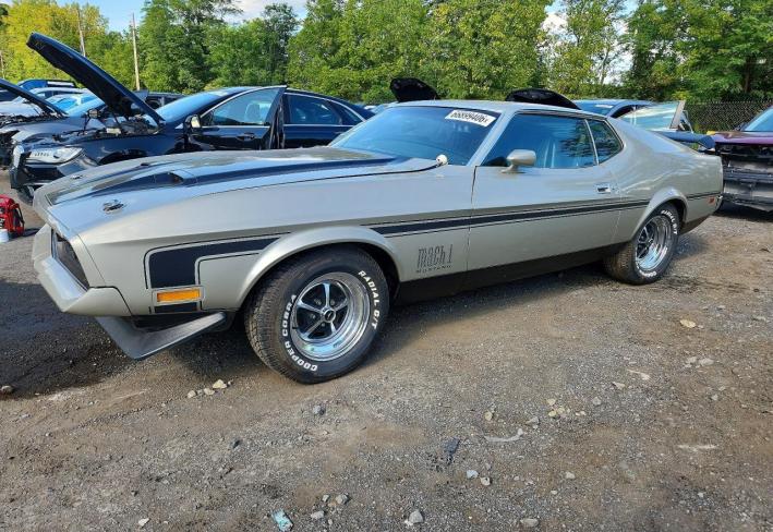 Salvage 1971 Ford Mustang M1 in Silver