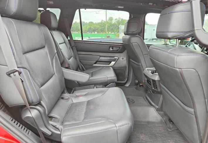 Salvage 2025 Toyota Sequoia Platinum in Burgundy