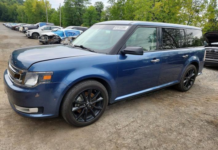 Salvage 2018 Ford Flex  in Blue