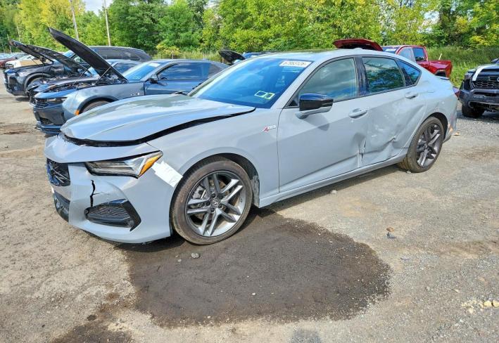 Salvage 2024 Acura Tlx A-spec in Gray