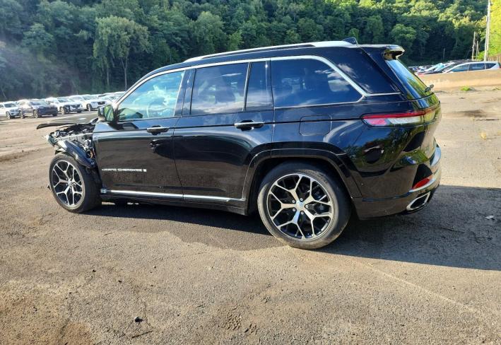 Salvage 2023 Jeep Grand Cherokee Summit 4xe in Black