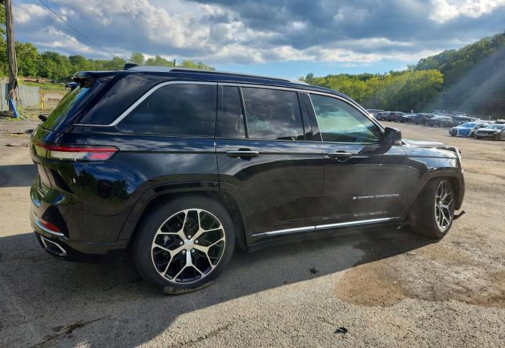 Salvage 2023 Jeep Grand Cherokee Summit 4xe in Black