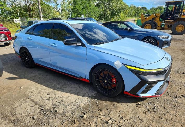 Salvage 2025 Hyundai Elantra N in Blue