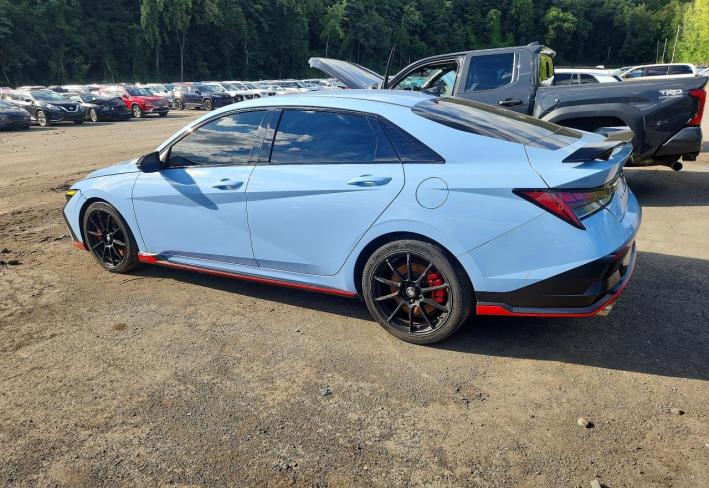 Salvage 2025 Hyundai Elantra N in Blue