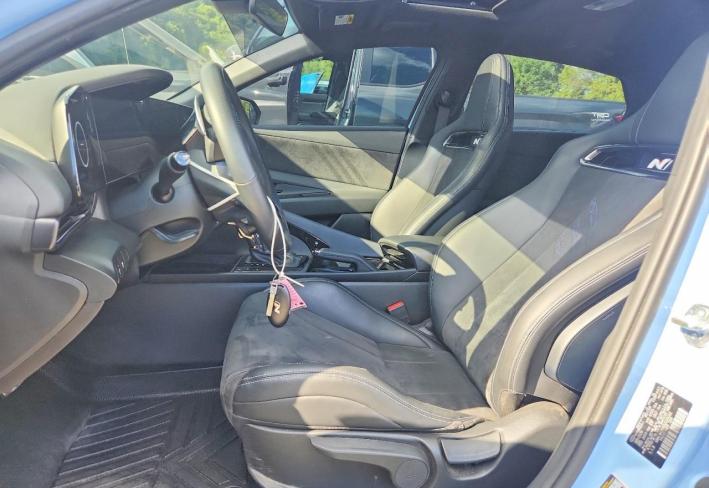 Salvage 2025 Hyundai Elantra N in Blue