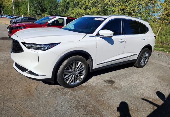 Salvage 2024 Acura Mdx  in White