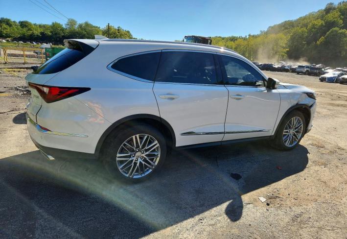 Salvage 2024 Acura Mdx  in White