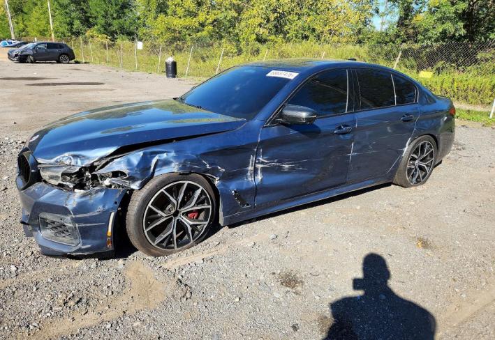 Salvage 2023 Bmw M550xi  in Blue