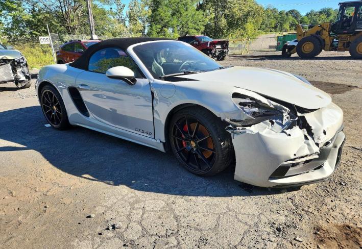 Salvage 2025 Porsche Boxster Gts in Gray