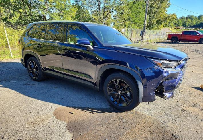 Salvage 2025 Toyota Grand Highlander Hybrid Limited in Blue