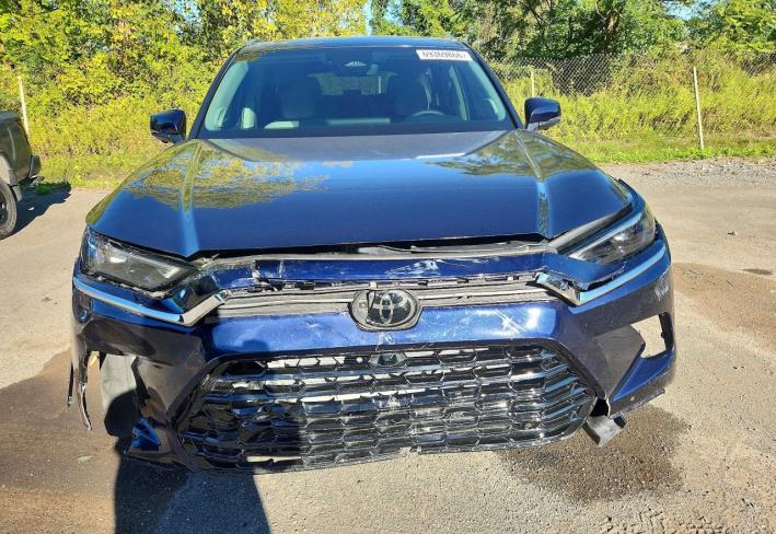 Salvage 2025 Toyota Grand Highlander Hybrid Limited in Blue