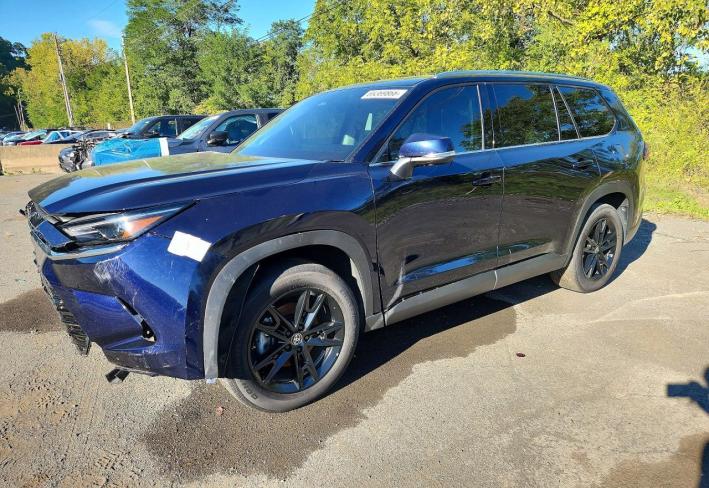 Salvage 2025 Toyota Grand Highlander Hybrid Limited in Blue