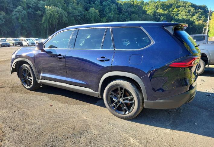 Salvage 2025 Toyota Grand Highlander Hybrid Limited in Blue