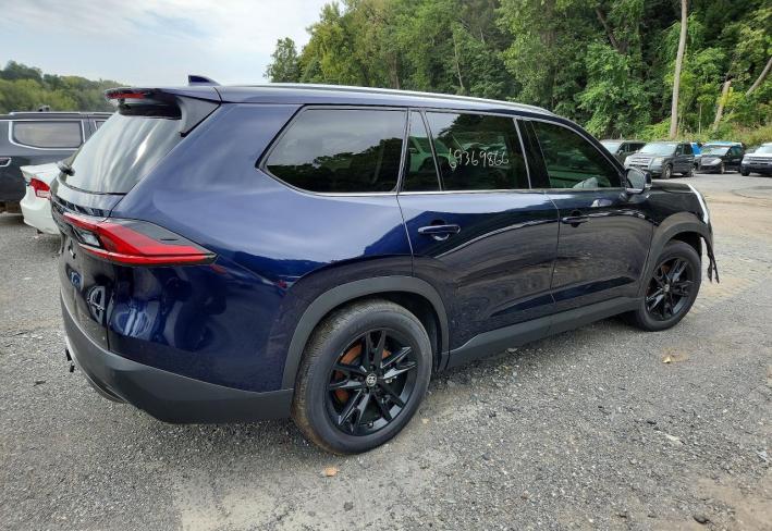 Salvage 2025 Toyota Grand Highlander Hybrid Limited in Blue