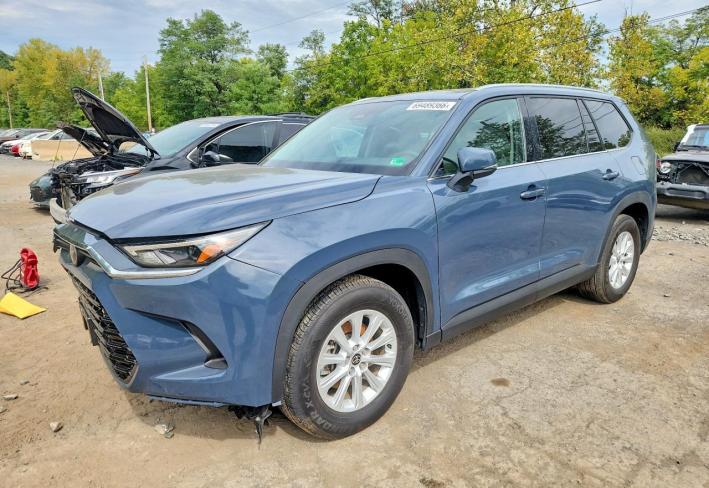 Salvage 2025 Toyota Grand Highlander Hybrid Xle in Blue