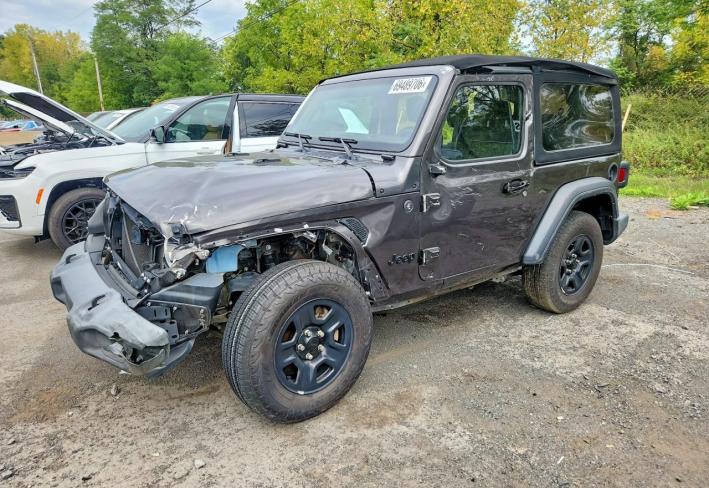 Salvage 2024 Jeep Wrangler  in Gray