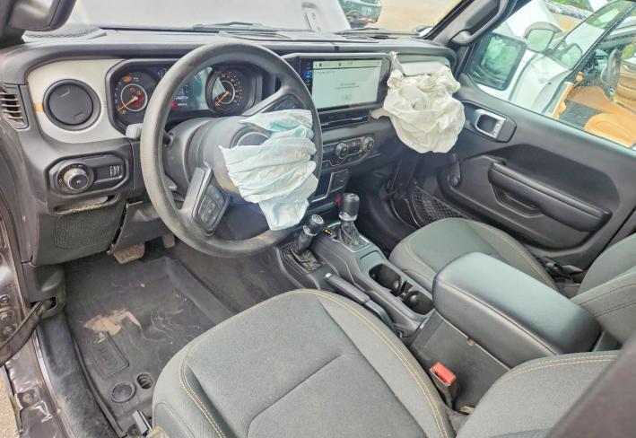 Salvage 2024 Jeep Wrangler  in Gray