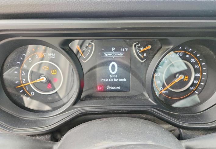 Salvage 2024 Jeep Wrangler  in Gray