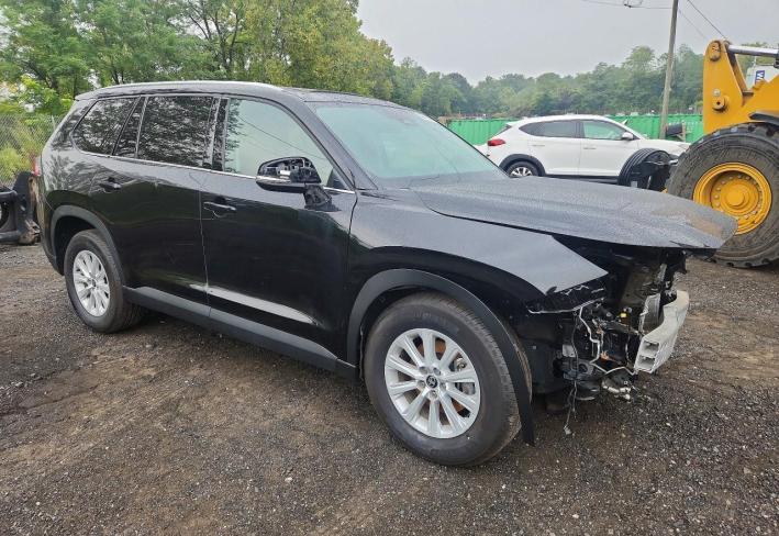 Salvage 2025 Toyota Grand Highlander Xle in Black