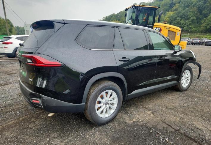 Salvage 2025 Toyota Grand Highlander Xle in Black