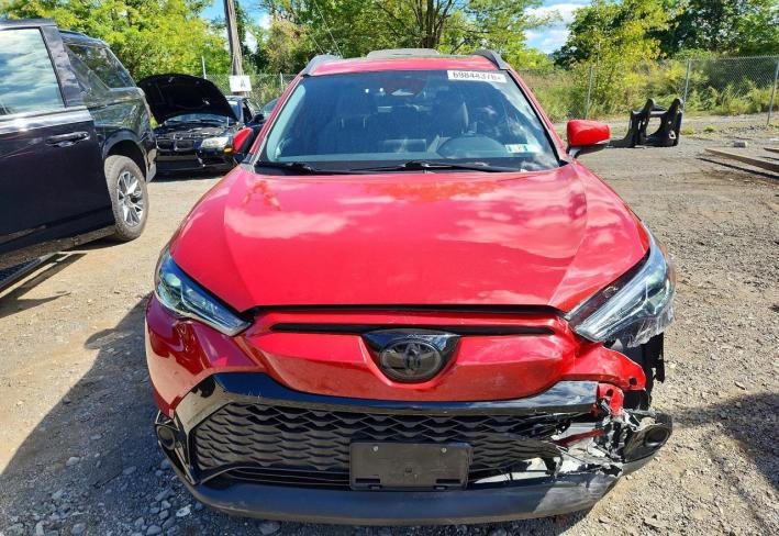 Salvage 2024 Toyota Corolla Cross Hybrid Se in Red