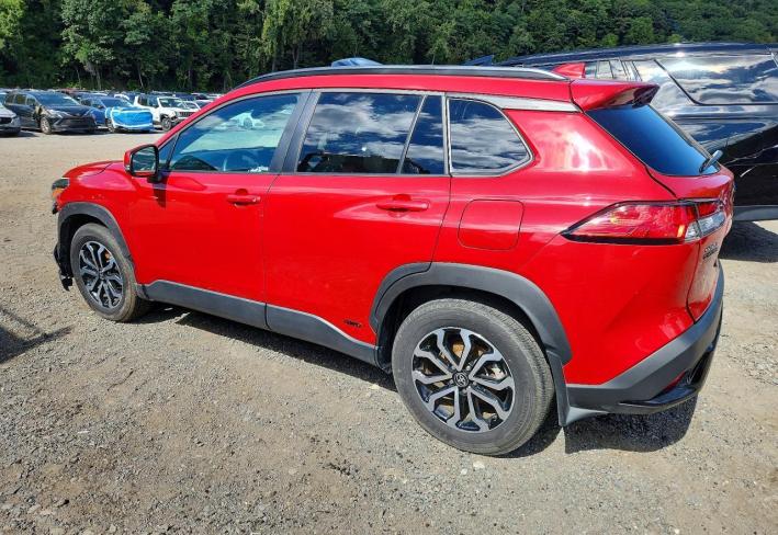 Salvage 2024 Toyota Corolla Cross Hybrid Se in Red