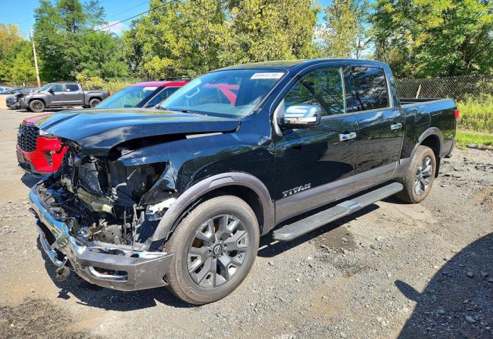 Salvage 2024 Nissan Titan Platinum Reserve in Black