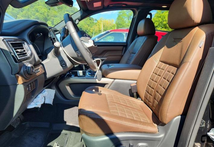 Salvage 2024 Nissan Titan Platinum Reserve in Black