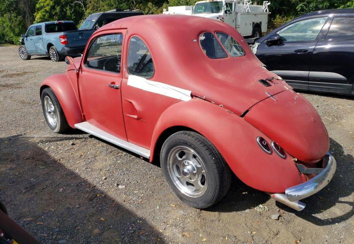 Salvage 1969 Volkswagen Beetle  in Красный