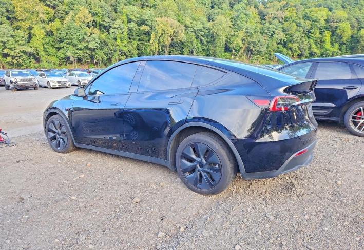 Salvage 2025 Tesla Model Y  in Черный