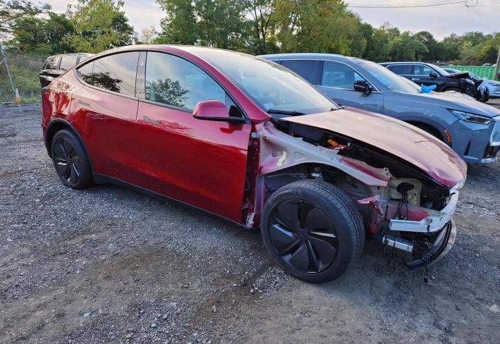 Salvage 2026 Tesla Model Y  in Бордовый