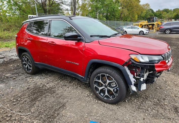Salvage 2025 Jeep Compass Limited in Бордовый