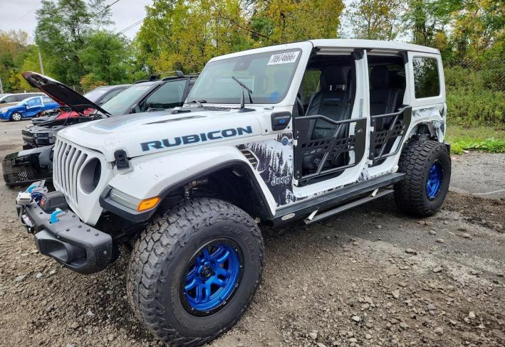 Salvage 2023 Jeep Wrangler Rubicon 4xe in Белый